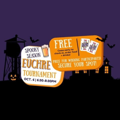 Spooky season Euchre tournamnet info.